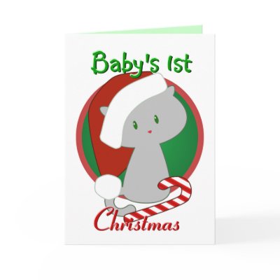 Baby's First Christmas Card by Customizables