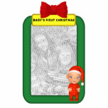 Baby's First Christmas Custom Photo Ornament Photo Cutouts