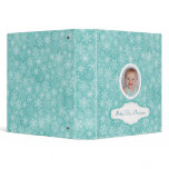 Babys First Christmas Cute Snowflake Photo Frame Vinyl Binder