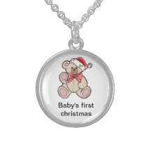 baby's first christmas necklace