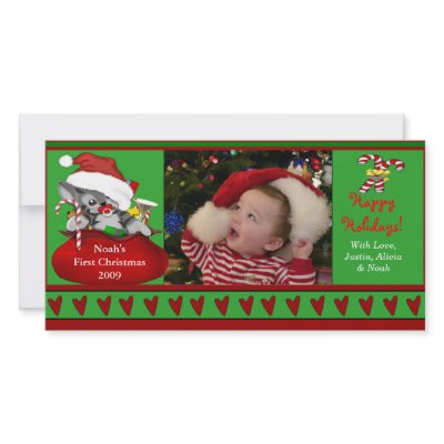 Baby's First Christmas Photo Card by celebrateitinvites