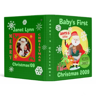 Baby's First Christmas Scrapbook Binder-Custom by jamiecreates1