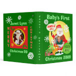 Baby's First Christmas Scrapbook Binder-Custom