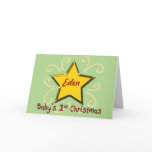 Baby's First Christmas Star Card