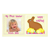 Baby's First Easter Personalized Photo Card