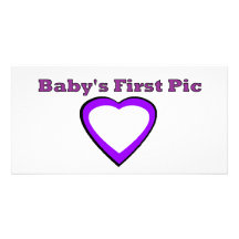 Baby's First Picture The MUSEUM Zazzle Gifts Personalized Photo Card