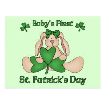 Baby's First St. Patrick's Day Post Card