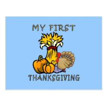 Baby's First Thanksgiving Postcards