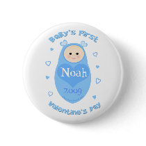 Baby's First Valentine's Day Button