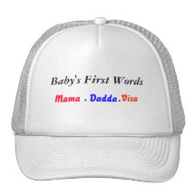 babys first words ball cap trucker hats