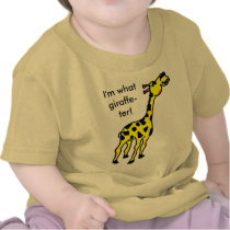 baby's  I'm what giraffe-ter! T-shirt.
