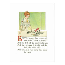 Baby's mama then came and she said: "What a shame! Postcard