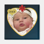 Baby's Photo Keepsake Christmas Magnet