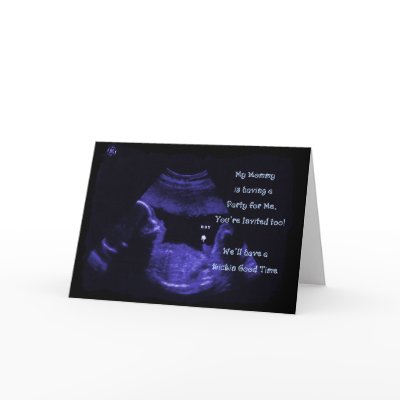 Babyshower Invitation  (Baby Boy)  Blank Greeting Card by JordansJewels