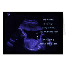 Babyshower Invitation  (Baby Boy)  Blank Greeting Card
