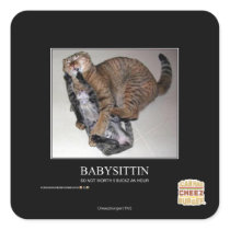 Babysittin Square Sticker