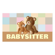 Babysitting business cards