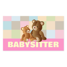 Babysitting business cards