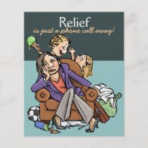 Babysitting Child care Mother's helper promo card Full Color Flyer