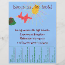 babysitting flyer examples