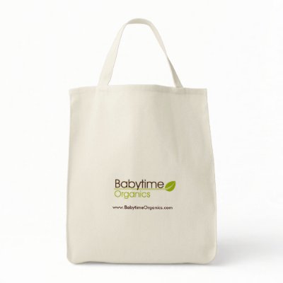 Babytime Organics Tote Canvas Bags by tammysantana