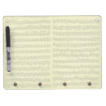 Bach Partita Music Manuscript for Violin Solo Dry-Erase Boards