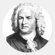 BACH ROUND STICKERS