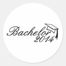 Bachelor 2014 round sticker