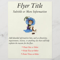 Bachelor Button flyers