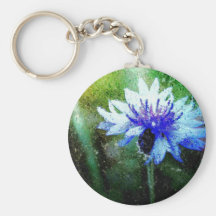 Bachelor Button Keychains