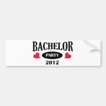 Bachelor Party Auto Sticker