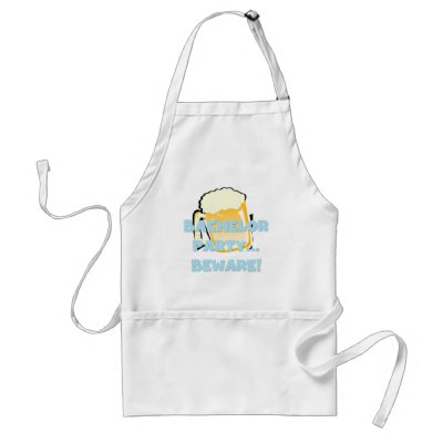 Bachelor Party Beware T-shirts and Gifts Aprons by weddingsareus