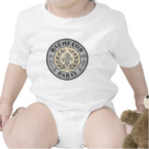 Bachelor Party Crest Design Baby Bodysuit