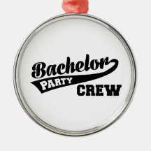 Bachelor Party Crew Christmas Ornaments