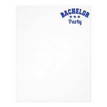 Bachelor Party Customized Letterhead