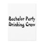 Bachelor Party Drinking Crew Post Cards