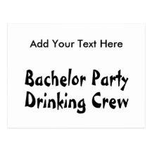 Bachelor Party Drinking Crew Postcard