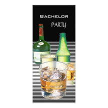 Bachelor Party Drinks Bottles 2 Custom Invites