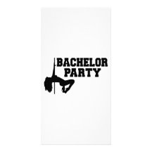 Bachelor Party girl Custom Photo Card