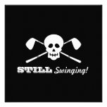 Bachelor Party Golf - Still Swinging! Personalized Invitations