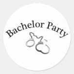 Bachelor Party Handcuffs Sticker