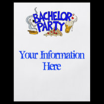 Bachelor Party Invitation Flyer flyers