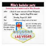 Bachelor Party Las Vegas Custom Announcement