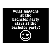 Bachelor party post cards