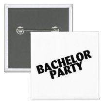 Bachelor Party (Slanted Black) Pin