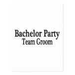 Bachelor Party Team Groom Post Card