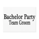 Bachelor Party Team Groom Postcards