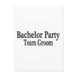 Bachelor Party Team Groom Post Card