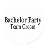 Bachelor Party Team Groom Sticker