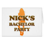 Bachelor Party Template Greeting Card